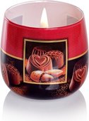 Свеча декоративная Bartek Candles Пралине 80х75, стакан 5901685040563