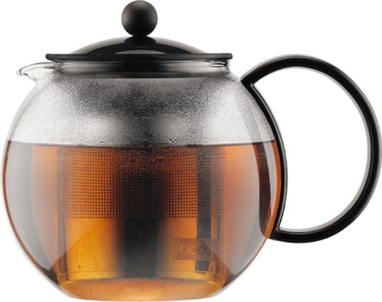 Чайник заварочный c прессом 1л, черный, Bodum Assam 1805-01