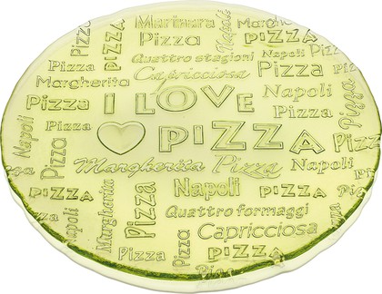 Блюдо IVV I love pizza 32.5см, зеленое 7453.1