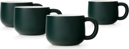 Набор чайный кружек Viva Scandinavia Isabella, 0.26л, 4шт., тёмно-зелёный V82864