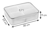 Контейнер для продуктов Tescoma Freshbox, 3.7л, 4 миски, прямоугольный 892070.00