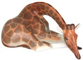 Скульптура ИФЗ Жираф с опущенной головой, фарфор 82.00983.00.1
