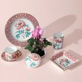 Туалетная коробочка ИФЗ Круглая, Дивный пион, подарочный набор, фарфор 81.33188.00.1