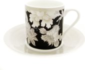 Кофейная пара Top Art Studio Жардан Беж, фарфор, 110мл YF2370-TA