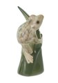Скульптура ИФЗ Лягушка мраморная на листике, фарфор 82.63981.00.1