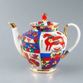 Чайник доливной ИФЗ Весенняя Народные узоры, 2000мл, фарфор 80.60810.00.1