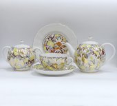 Сервиз чайный 6/20 Золотые ромашки, ф. Тюльпан ИФЗ 81.21772.00.1