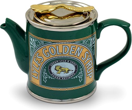Чайник заварочный "Сироп" (банка Lyle's Golden Syrup, ложка на крышке) The Teapottery 4459