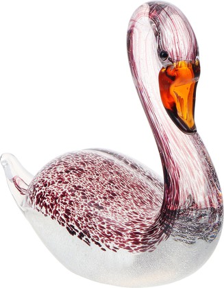 Фигурка стеклянная Top Art Studio Розовый лебедь 18см ZB3351-AG