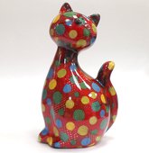 Копилка Кошка CARAMEL красная в горох Pomme-Pidou 148-00029/4