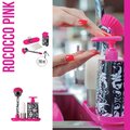 Дозатор моющего средства с щёткой для посуды и губкой на подставке Vigar Rococco pink 7167