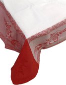 Скатерть Мулине 150x250см, красная Белорусский лён 12c518/150x250/808/10
