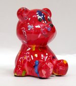 Копилка Pomme-Pidou Мишка Тэдди, мини, розовый 9.5x9x10.5см 148-00250/C