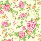 Салфетки коктейль, 3-слоя, Садовые розы, 25x25см, 20шт Paw SDC340000