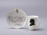 Чашка с блюдцем ИФЗ Майская, Русские писатели Гоголь, 165мл 81.31156.00.1