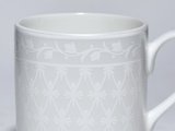 Чашка с блюдцем кофейная ИФЗ Идиллия, Жемчужная сетка, 130мл, костяной фарфор 81.34972.00.1