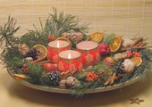 Свеча декоративная Bartek Candles Новогодняя ёлочка стакан 8х7см 152061