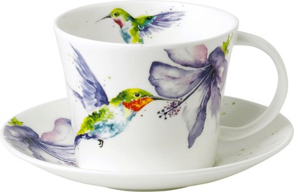 Чайная пара Roy Kirkham Колибри в цветах, 500мл XHUM1114