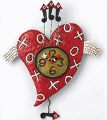 Настенные часы Объятия и поцелуи (Hugs & Kisses), ширина 36см Enesco P8014