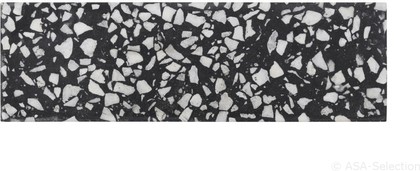 Доска сервировочная Asa Selection Terrazzo 30x9см, чёрно-белый 6220/219