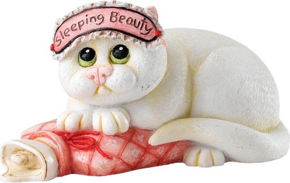 Enesco - Comic & Curious Cats - "Спящая красавица" (The sleeping beauty), высота 5см, артикул A23805
