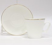 Чашка с блюдцем Золотой кантик, ф. Чёрный кофе ИФЗ 81.14441.00.1
