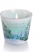 Свеча декоративная Bartek Candles Новогоднее Дерево, стакан 5901685036375