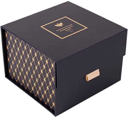 Подарочная коробка ИФЗ 170x170x120, прямоугольная, на магнитах, синяя 14.70352.01