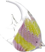 Фигурка стеклянная Top Art Studio Желто-сиреневая скалярия, 22x20см ZB2175-TA