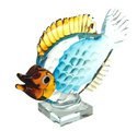 Фигурка стеклянная Top Art Studio Голубая рыбка, 28x7x18см ZB2657-AG