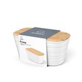 Хлебница Ambient Prime с бамбуковой крышкой, молочно-белый APR001PSWT