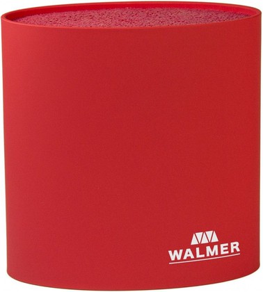 Подставка для ножей Walmer овальная, 16x7x16см, красная W08002202