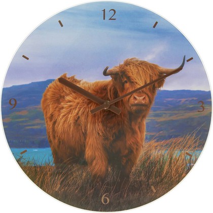 Часы настенные Lesser & Pavey Шотландский бык d30см LP44741