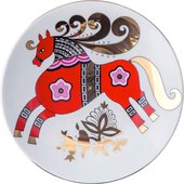 Тарелка декоративная ИФЗ Эллипс, Красный конь, 19.5см, фарфор 80.89344.00.1