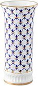 Ваза для цветов ИФЗ Вертикаль, Кобальтовая сетка,15см, фарфор 80.61651.00.1