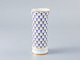Ваза для цветов ИФЗ Вертикаль, Кобальтовая сетка,15см, фарфор 80.61651.00.1