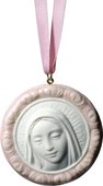 Медальон розовый Дева Мария (Protective Mary) 5x5см NAO 02001758