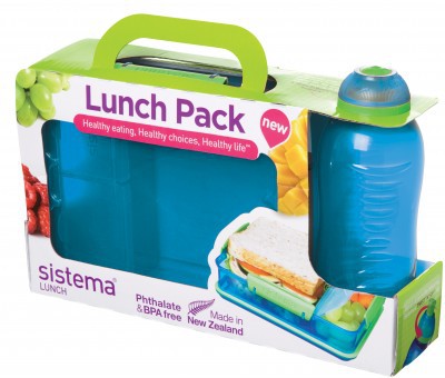 Набор Sistema Lunch контейнер с разделителями 975мл и бутылка 330мл 41575
