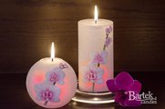 Свеча декоративная Bartek Candles Орхидея, шар с подсветкой 186041