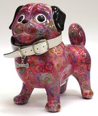 Копилка Собачка Мопс DAISY розовая Pomme-Pidou 148-00184/3