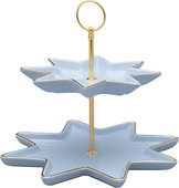 Этажерка 2-х ярусная ИФЗ Звезда Азур, подарочный набор, фарфор 81.27760.00.1