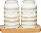 Набор соль и перец KitchenCraft Classic на деревянной подставке, 12х9см KCCCSNP