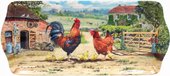 Поднос средний Lesser & Pavey Петушки и курочки 39x18см LP94171