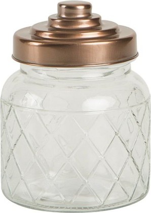 Ёмкость для хранения T&G Glass Jars Lattice 600мл 13100