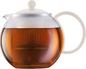 Чайник заварочный с прессом 1.0л, белый Bodum Assam 1844-913