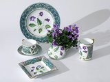 Подставка для мелочей ИФЗ Квадратная, Фиалка надрезанная, 16.4x16.4см, фарфор, подарочная упаковка 81.34214.00.1