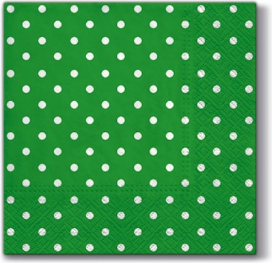 Салфетки для декупажа Paw Горох зелёный, 33x33см, 20шт SDL066018