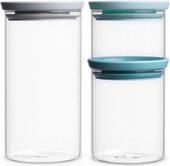 Набор модульных стеклянных банок 3шт. Brabantia 298325