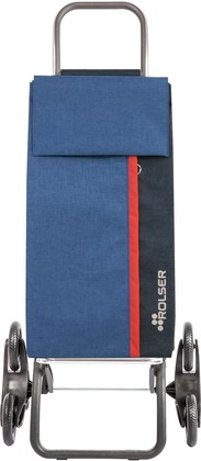 Сумка-тележка Rolser Kangaroo Tweed, 6 колёс, шагающая, складная, синяя KAN007Azul