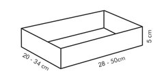 Форма для торта Tescoma Delicia регулируемая, прямоугольная 623382.00